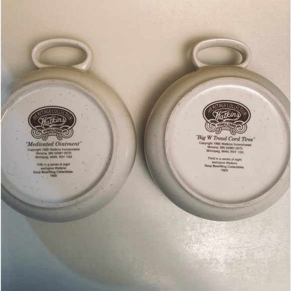 Vintage Watkins Soup Bowls Heritage Collection Circa 1920 Set of 2 - Picture 5 of 9